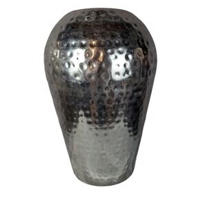 Metal vase with a gunmetal look in great condition